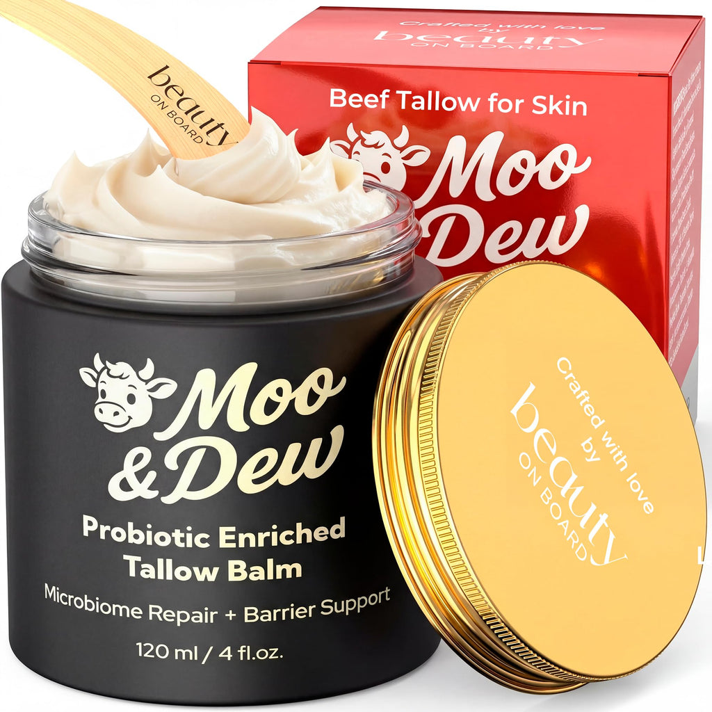 BeautyOnBoard Beef Tallow for Skin & Face – Probiotic-Enriched Moisturizer with Citrus