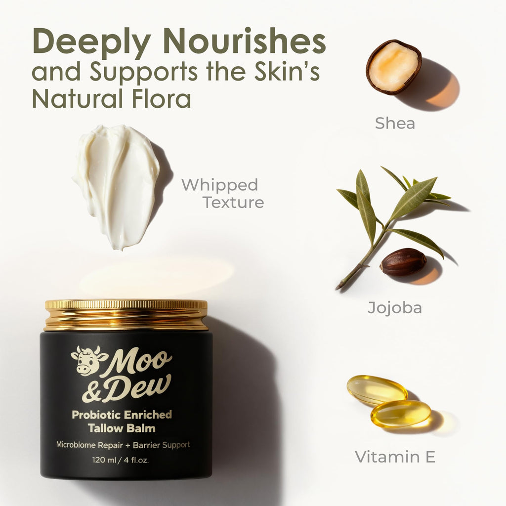 BeautyOnBoard Beef Tallow for Skin & Face – Probiotic-Enriched Moisturizer with Citrus