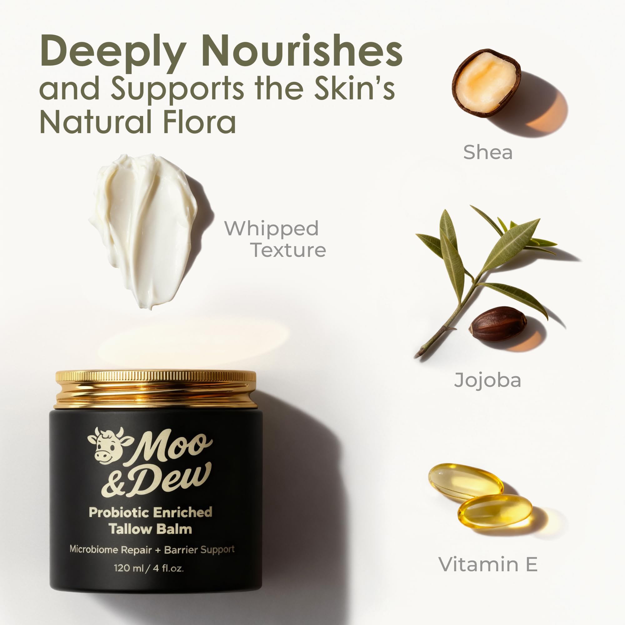 BeautyOnBoard Beef Tallow for Skin & Face – Probiotic-Enriched Moisturizer with Citrus