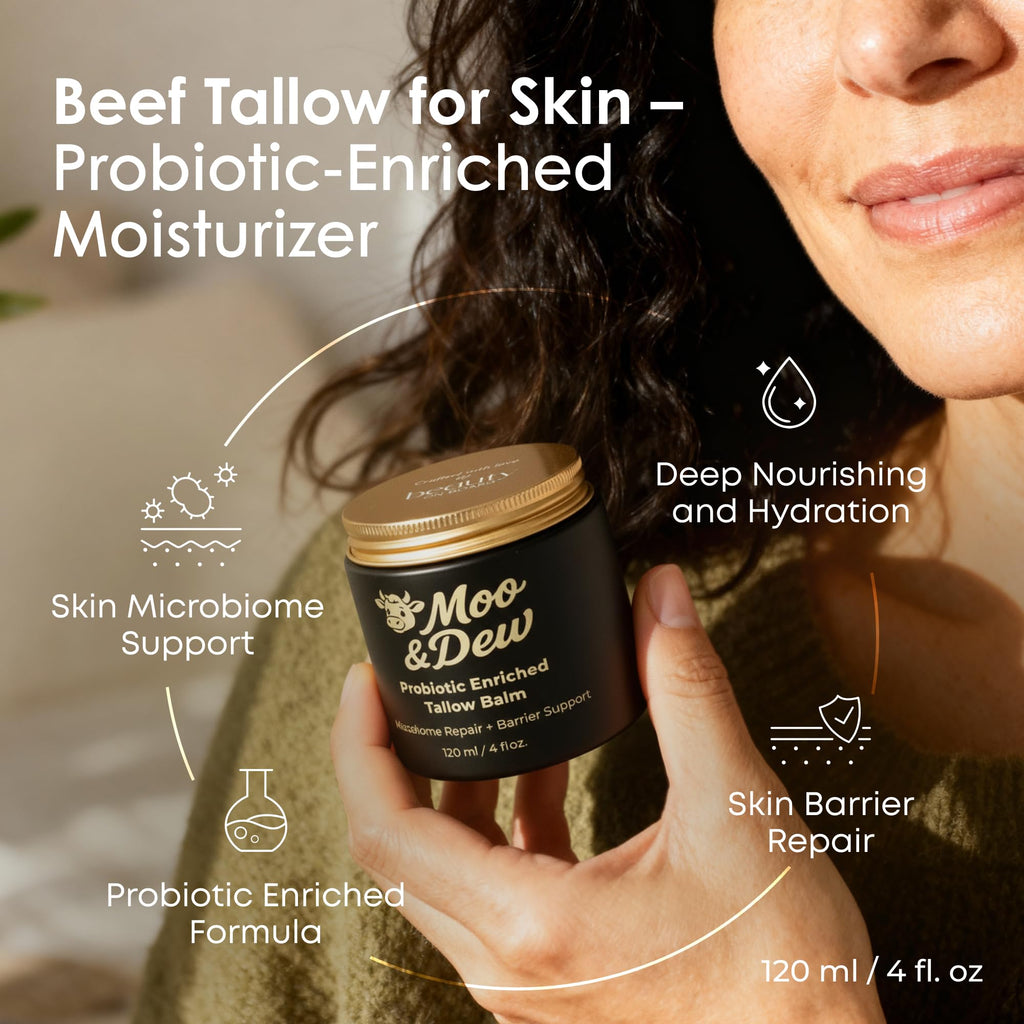 BeautyOnBoard Beef Tallow for Skin & Face – Probiotic-Enriched Moisturizer with Citrus