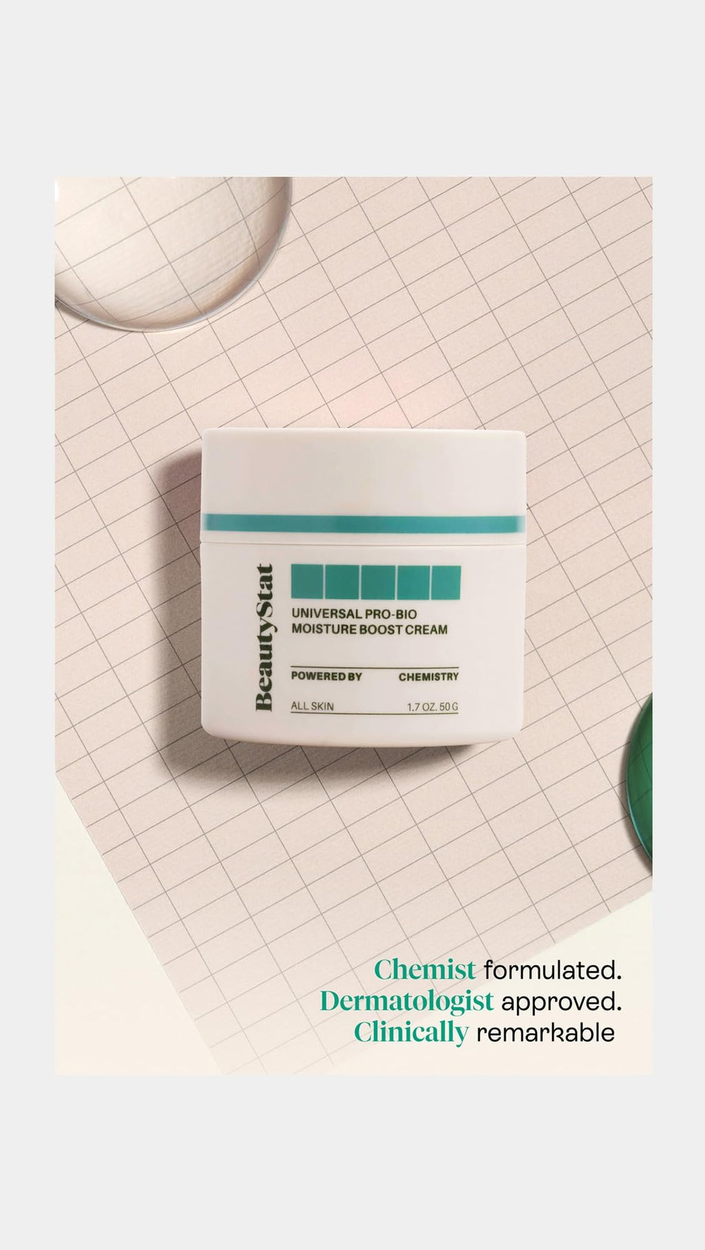 BeautyStat Universal Pro-Bio Moisture Boost Cream – 1.7 oz | Lightweight Hydration