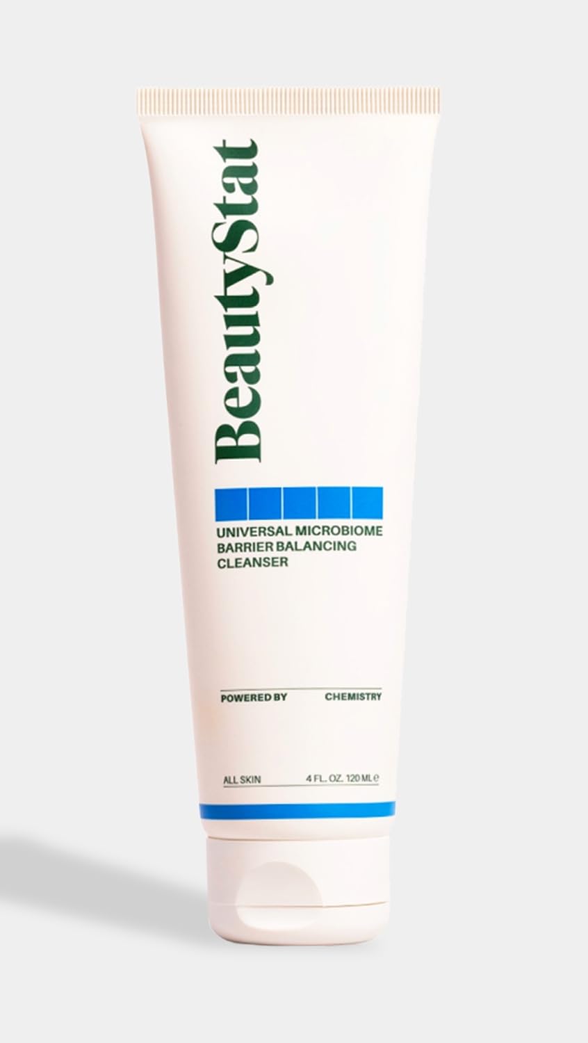 BeautyStat Universal Microbiome Barrier Repair Purifying Cleanser – Gentle Detoxifying Cleanser with MicroSilverBG (4oz/120ml)