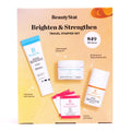 BeautyStat Brighten & Strengthen Travel Starter Kit | Universal C Skin Refiner, Probiotic Moisture Boost Cream & Microbiome Purifying Cleanser + 3 Peels