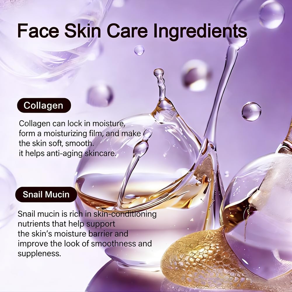 BEAUTYTURESS Ganoderma Lucidum Skincare Set — Collagen, Niacinamide, Hyaluronic Acid