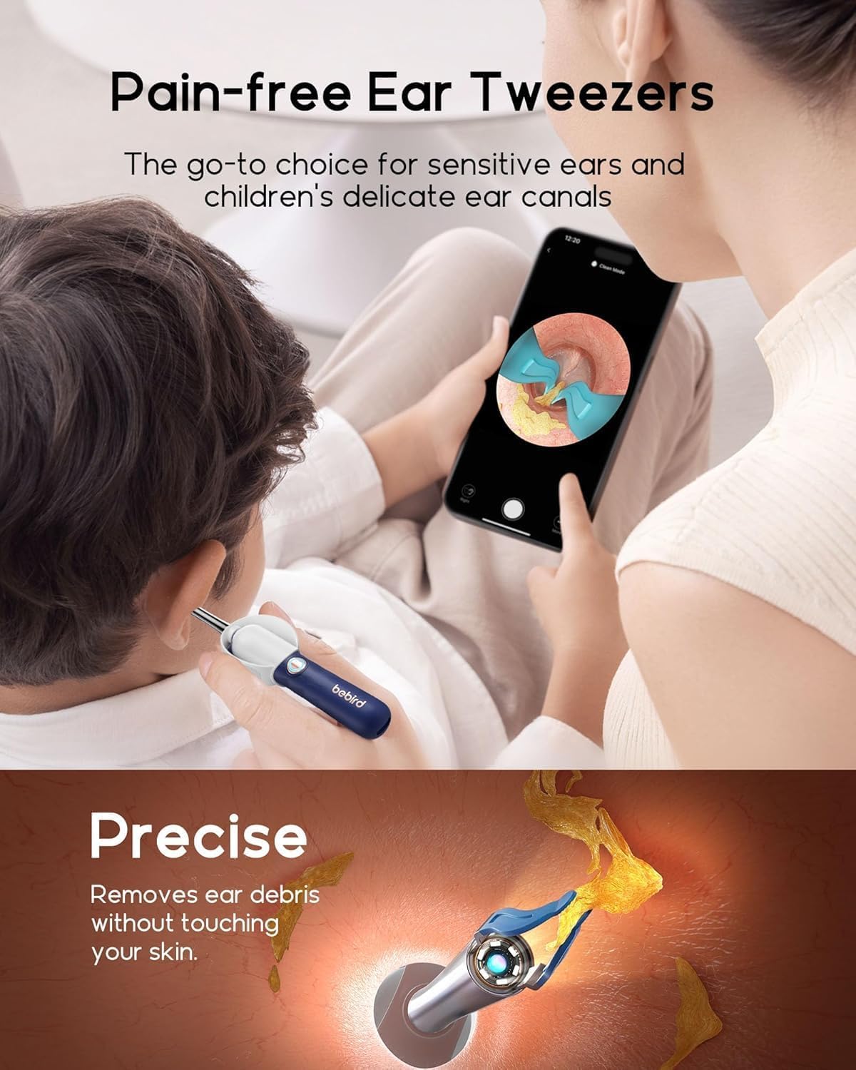 BEBIRD Earsight Plus D39R Ear Camera & Wax Remover | Family Ear Cleaning Kit (FSA/HSA Eligible)