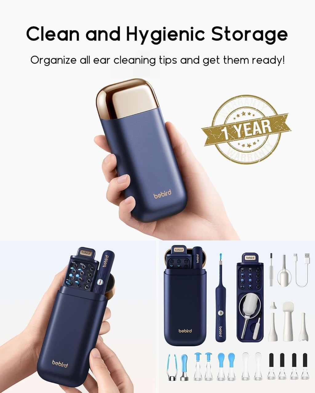 BEBIRD Earsight Plus D39R Ear Camera & Wax Remover | Family Ear Cleaning Kit (FSA/HSA Eligible)