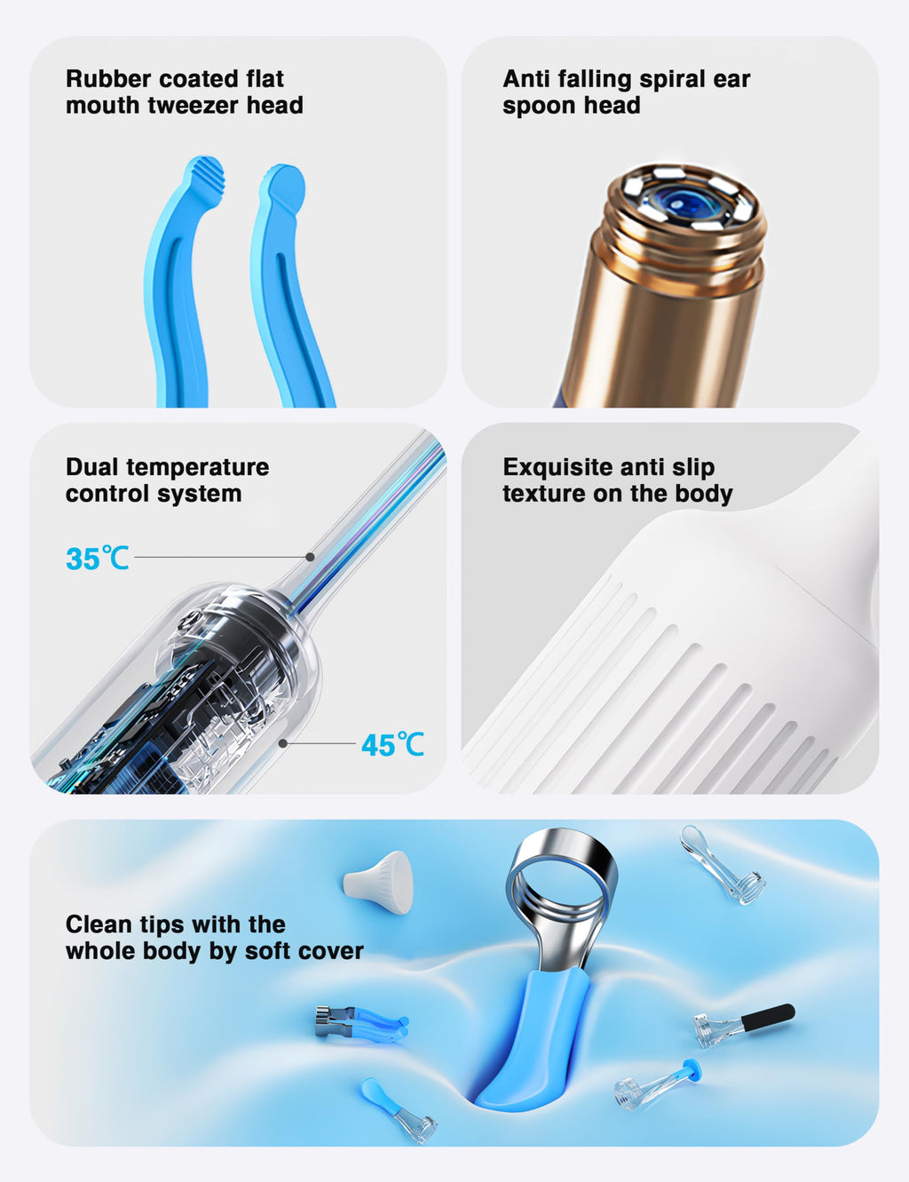 BEBIRD Earsight Plus Ear Wax Removal Tool Camera – 1080P WiFi Visual Otoscope