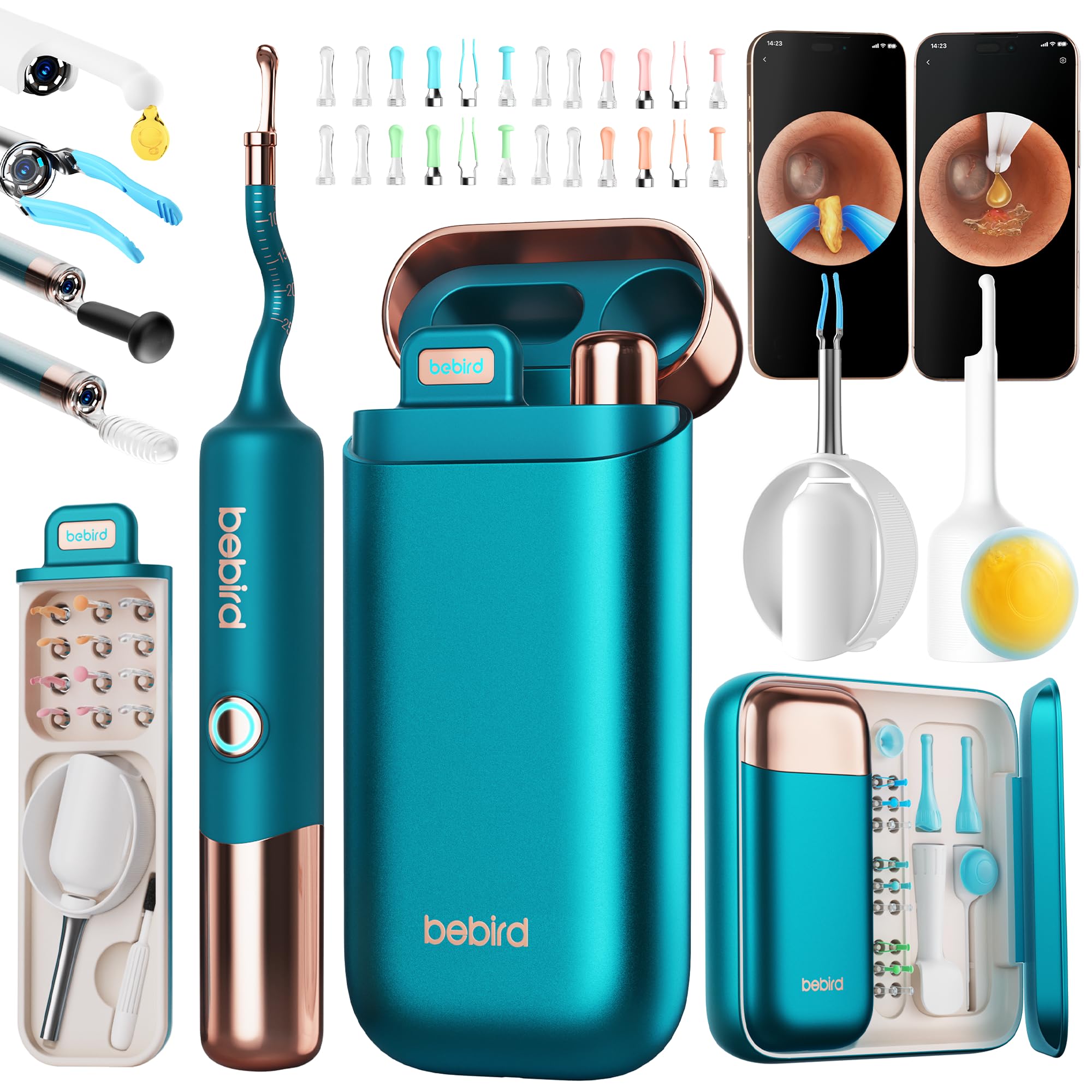 BEBIRD Earsight Ultra Ear Wax Removal Kit with 2K HD Camera | 90-Min Battery, Visual Ear Cleaner