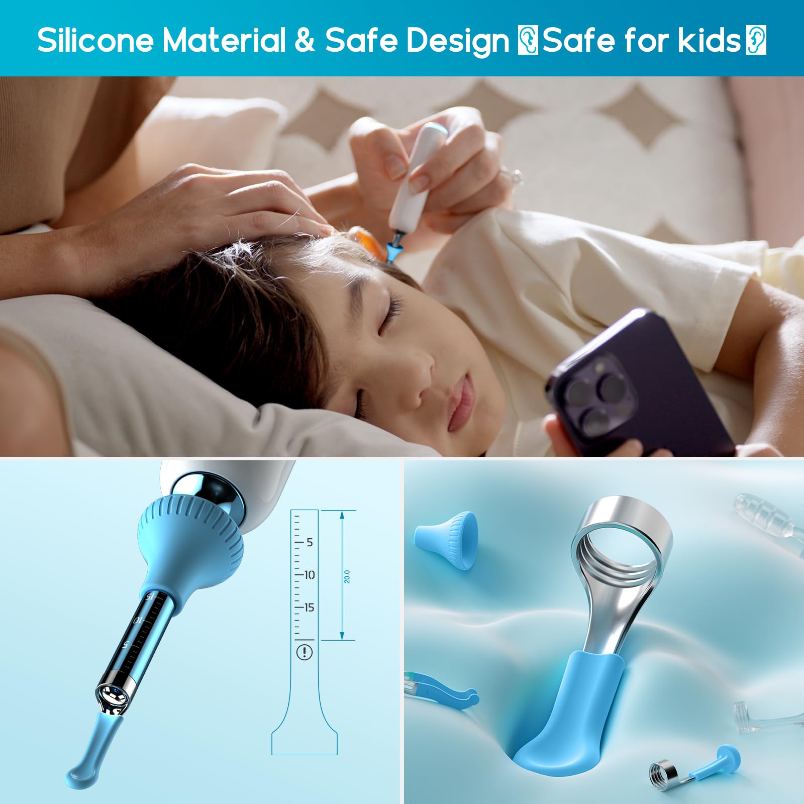 BEBIRD Home 30S Ear Care System – Flexible Scope, UVC Light & Visual Ear-Drops Kit