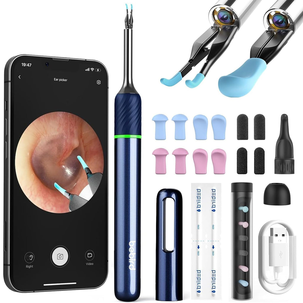 BEBIRD Note5 Ear Camera Wax Removal — 10MP Ear Otoscope with Camera, 12 Silicone Ear Spoons