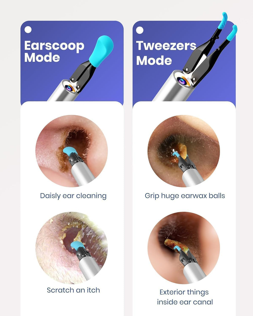 BEBIRD Note5 Ear Camera Wax Removal — 10MP Ear Otoscope with Camera, 12 Silicone Ear Spoons