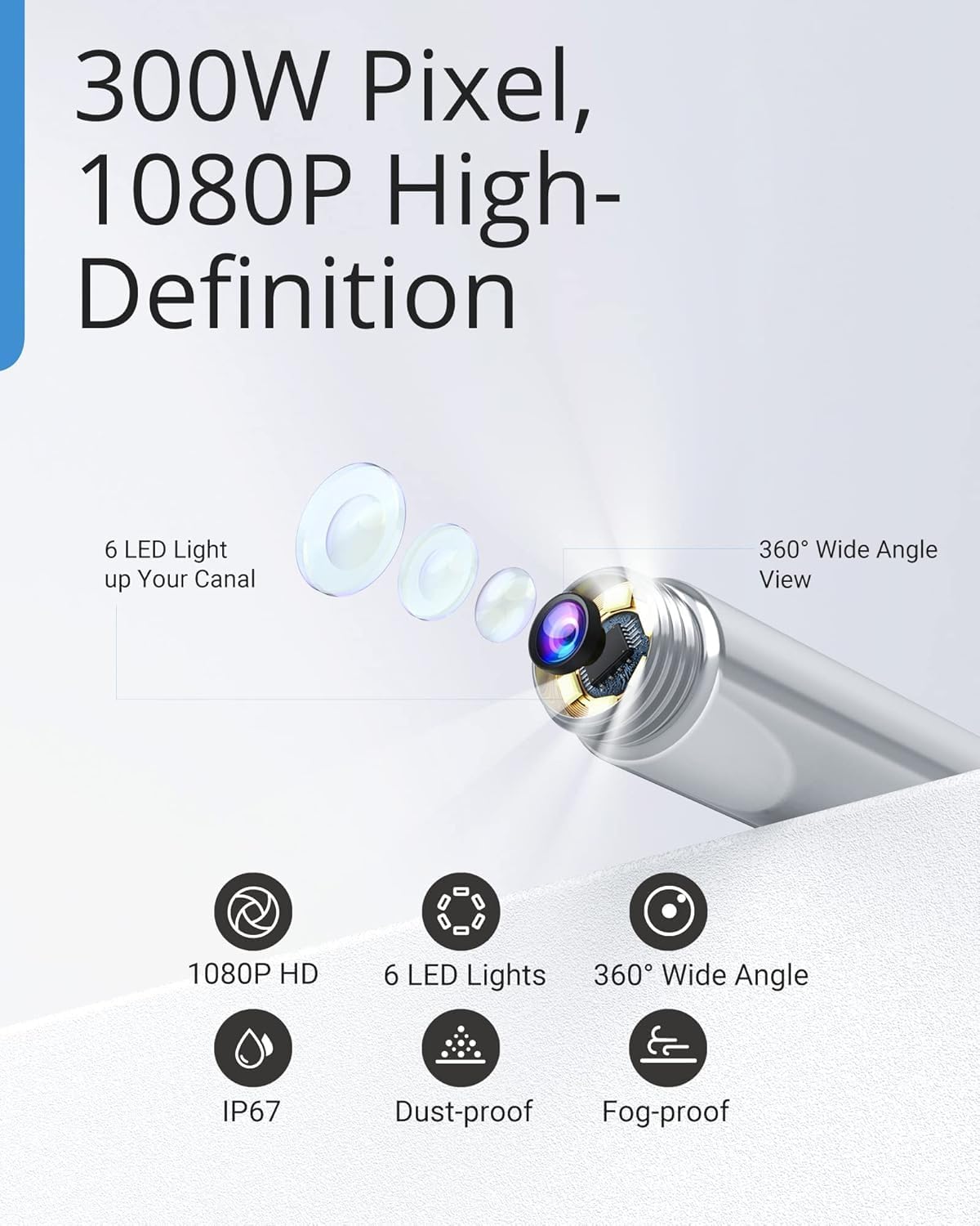 BEBIRD R1 Ear Wax Removal Tool with 1080P Camera & 6 LEDs