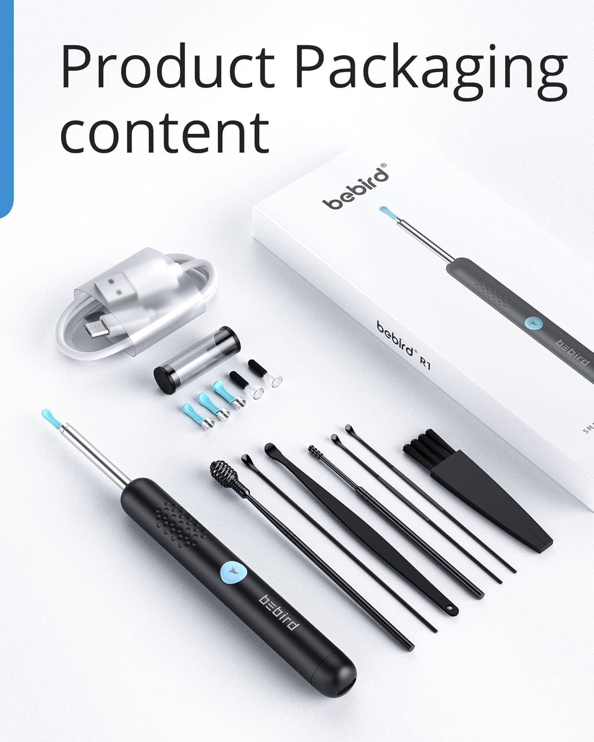 BEBIRD R1 Ear Wax Removal Tool with 1080P Camera & 6 LEDs