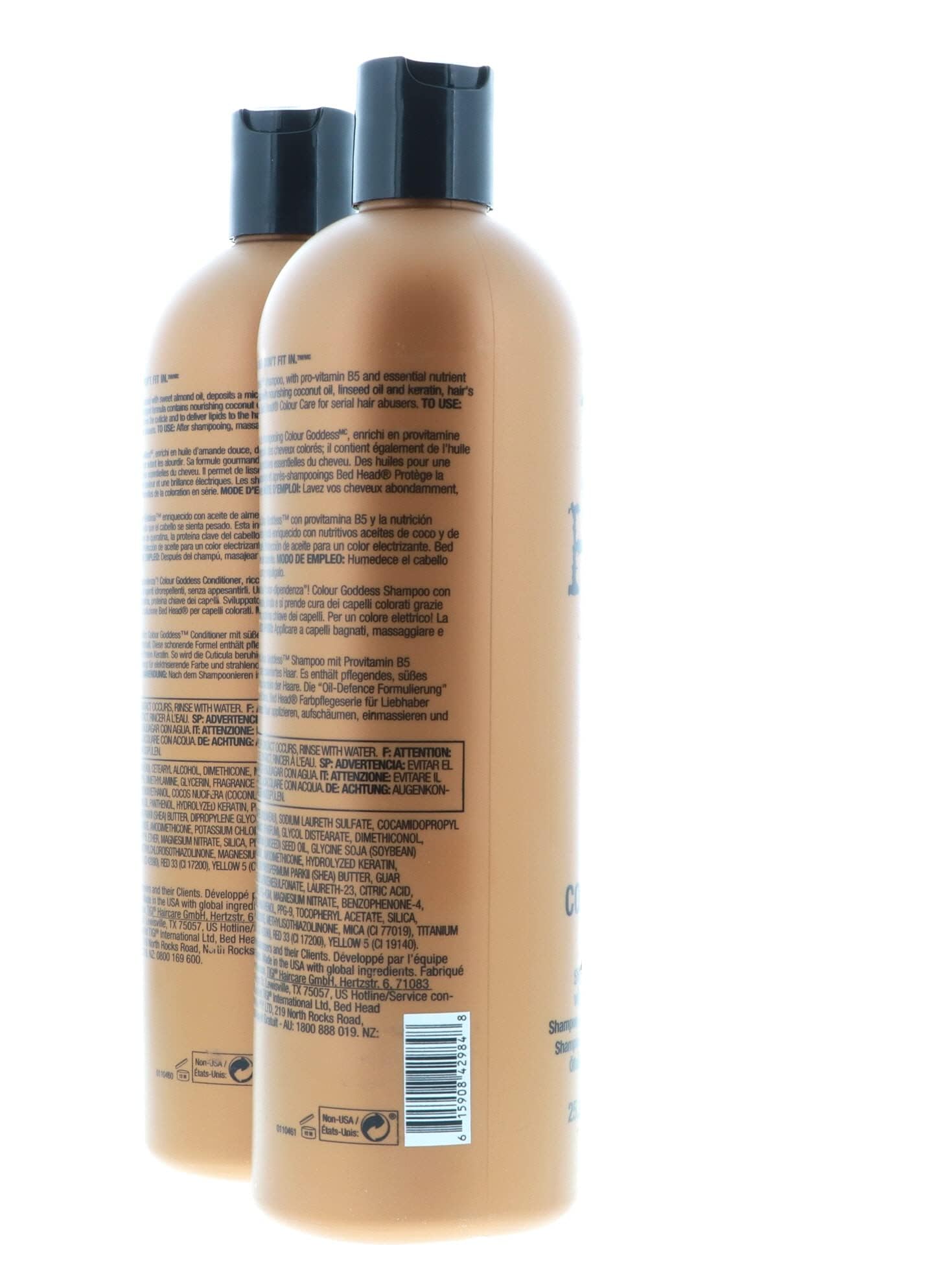 Bed Head Color Goddess Shampoo & Conditioner – 25.36 Fl Oz (Pack of 2)