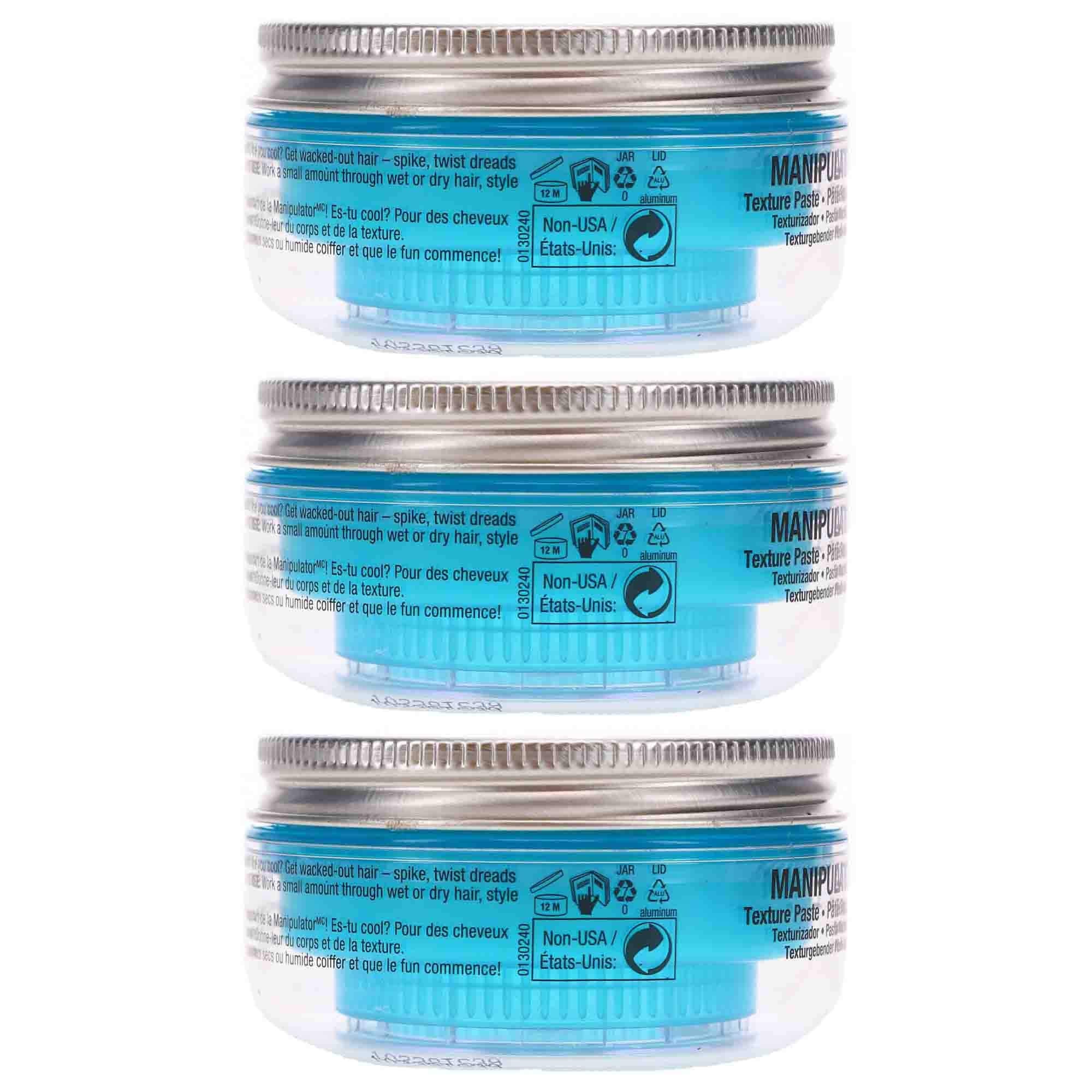 Bed Head Manipulator Texturizing Putty – Firm Hold Styling Putty for Short to Medium Hair (3-Pack, 2 oz each)