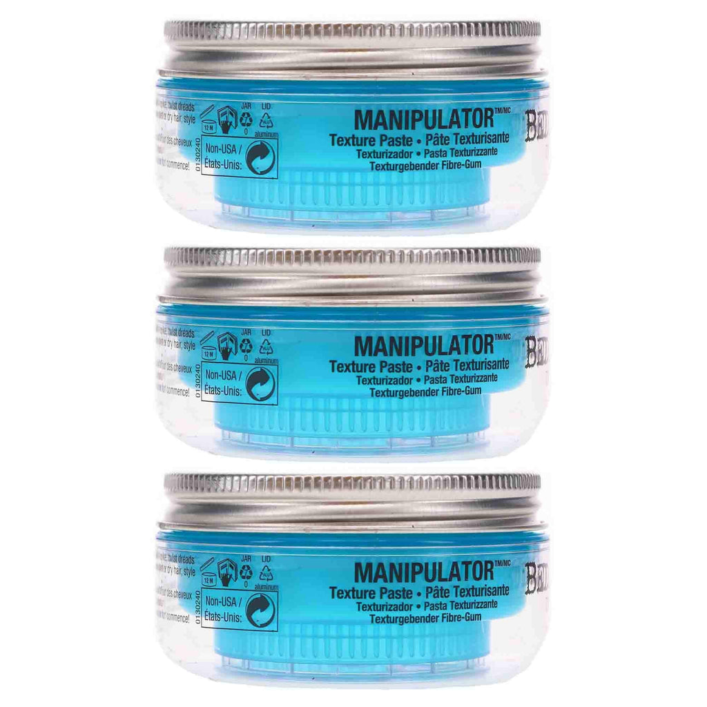 Bed Head Manipulator Texturizing Putty – Firm Hold Styling Putty for Short to Medium Hair (3-Pack, 2 oz each)