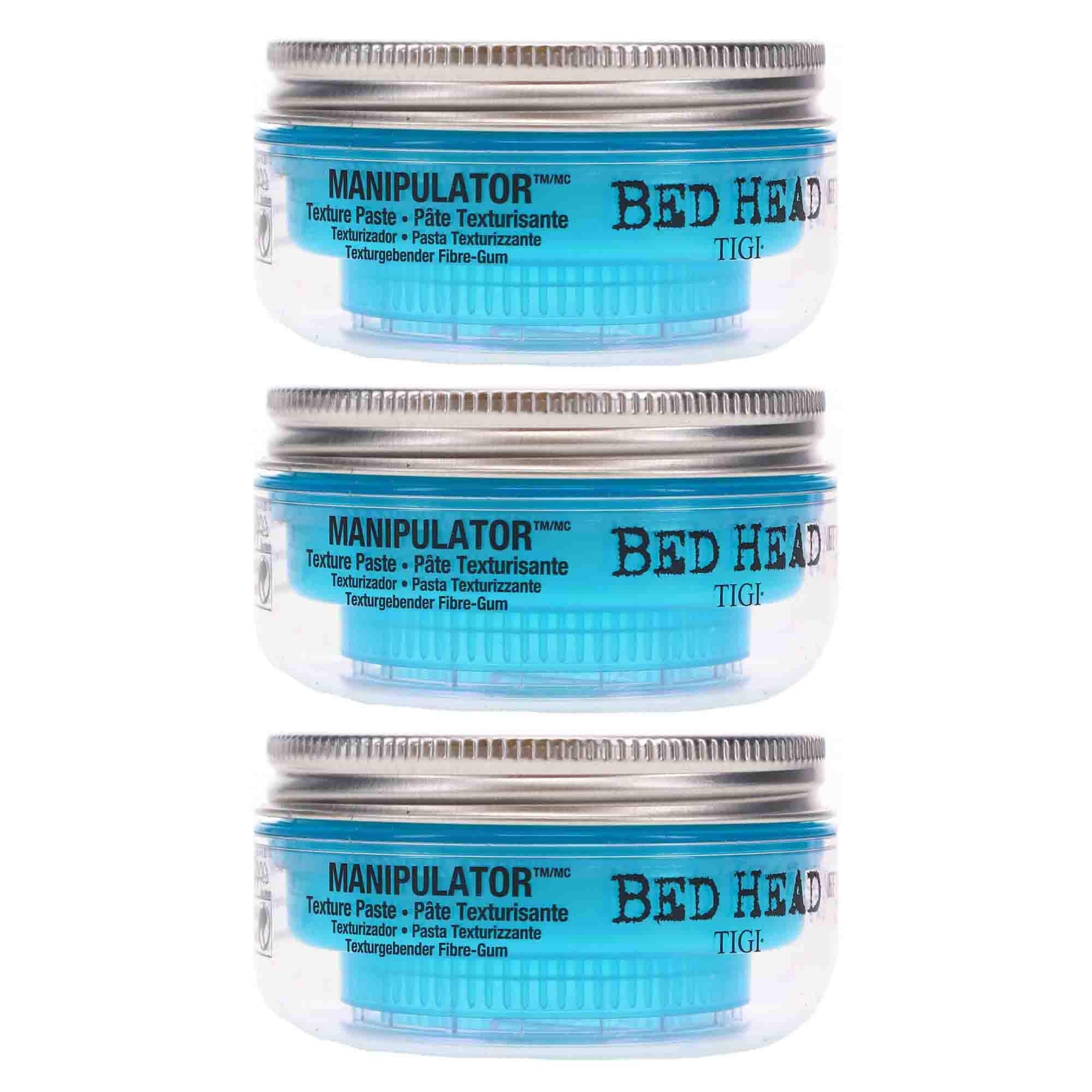 Bed Head Manipulator Texturizing Putty – Firm Hold Styling Putty for Short to Medium Hair (3-Pack, 2 oz each)