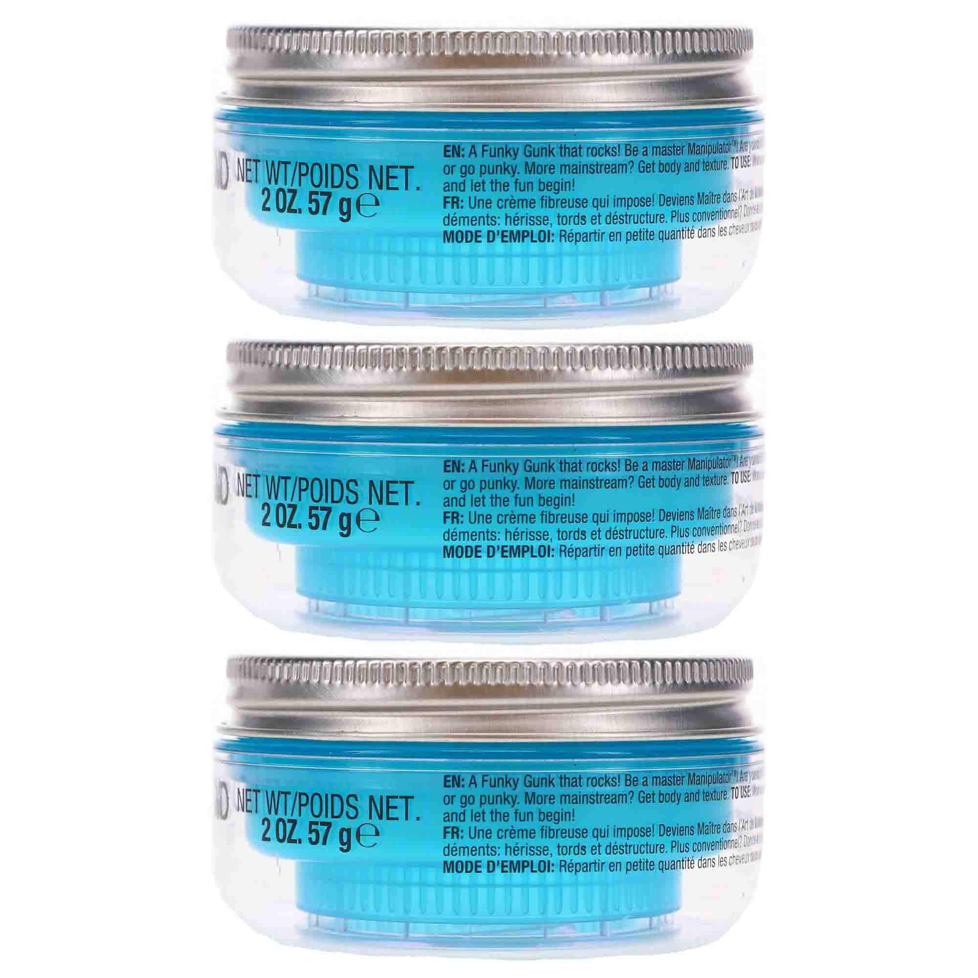 Bed Head Manipulator Texturizing Putty – Firm Hold Styling Putty for Short to Medium Hair (3-Pack, 2 oz each)