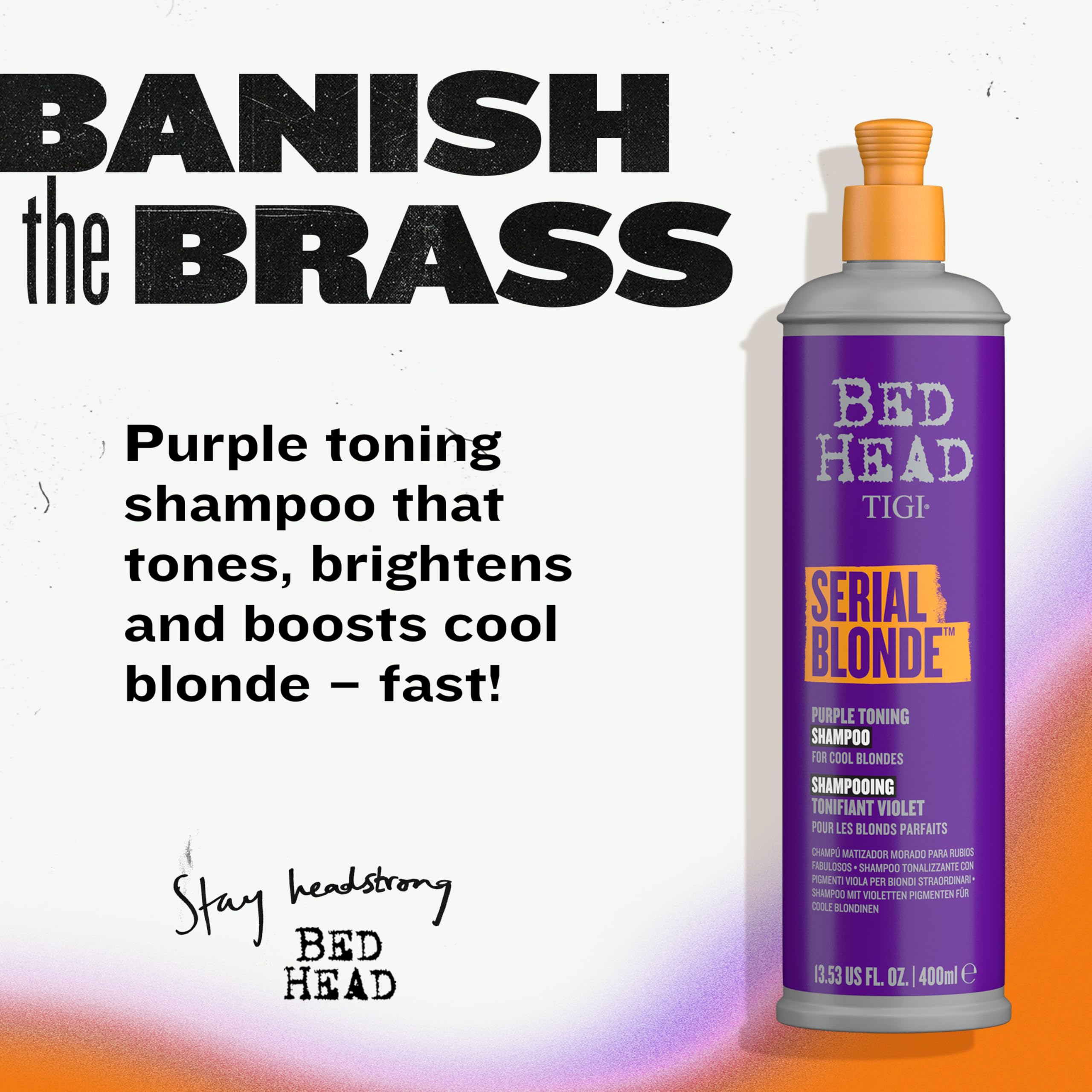 Bed Head Serial Blonde Conditioner for Damaged Blonde Hair – Pack of 2 (13.53 Fl Oz Each)