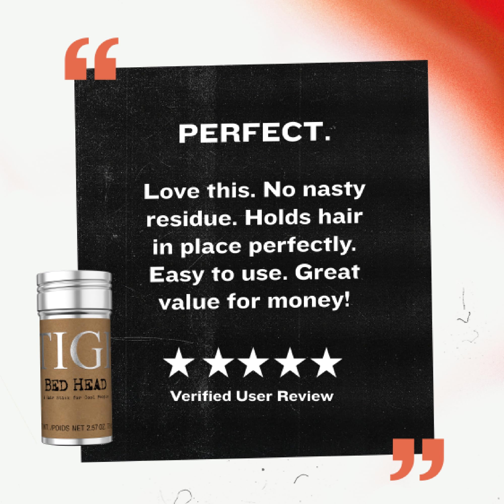 Bed Head by TIGI Hair Stick – Instant Texture, Semi‑Matte Finish | All Hair Types | 2 Pack 2.57 oz