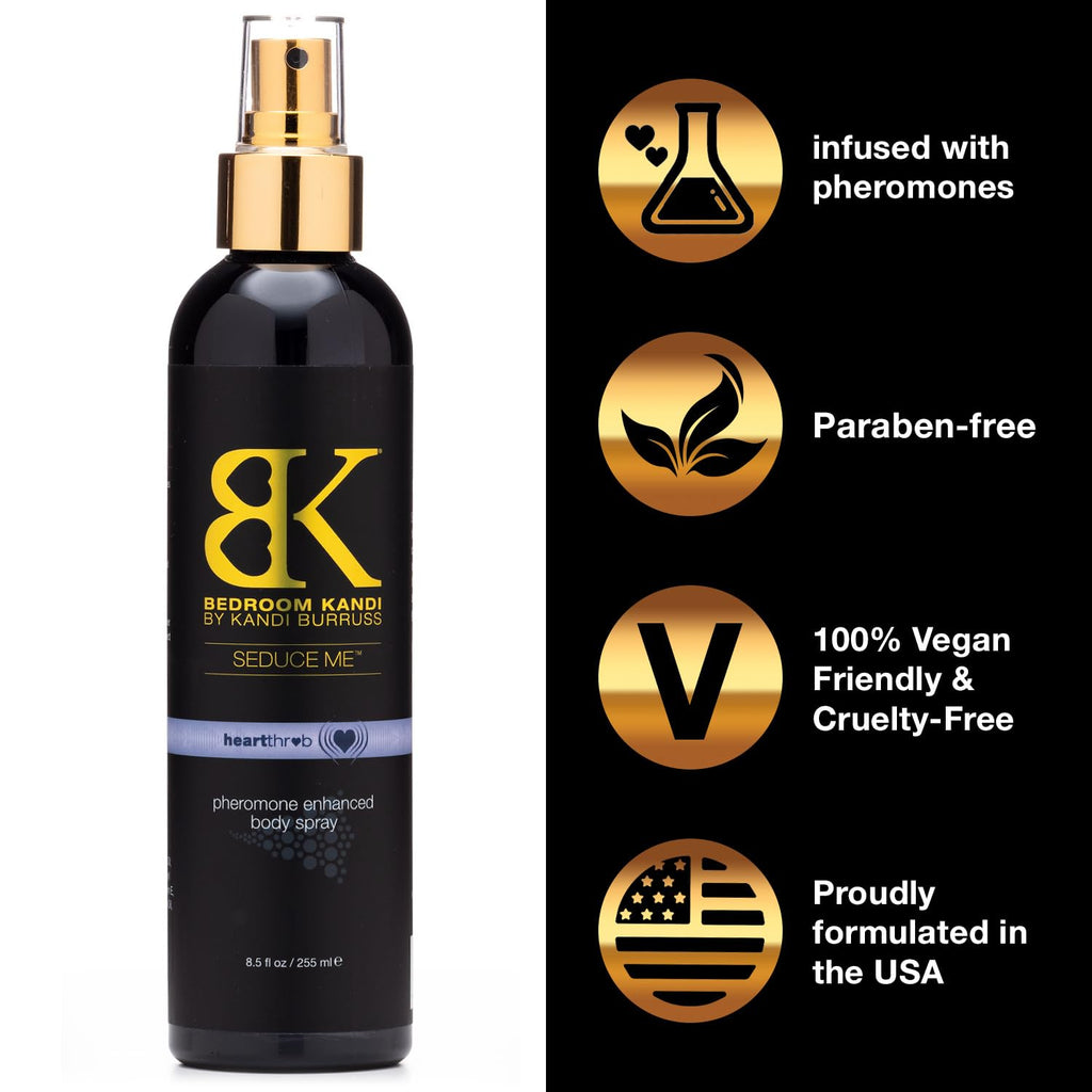 Bedroom Kandi by Kandi Burruss Body Spray – Pheromone-Enhanced Moisturizing Mist (Heartthrob)
