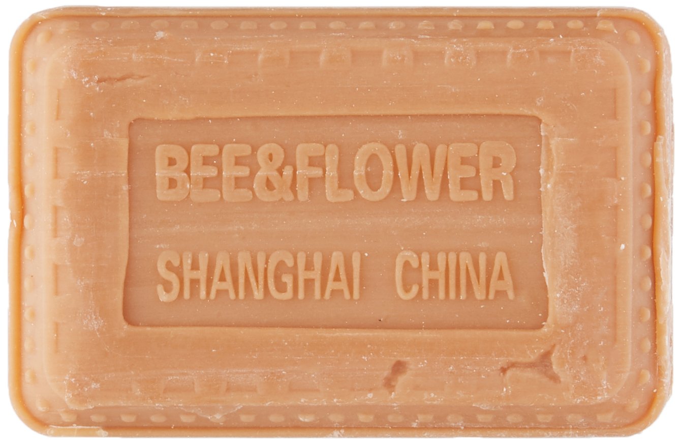 Bee & Flower Sandalwood Soap, Pack of 4 – 4.4 oz each | No Artificial Fragrances