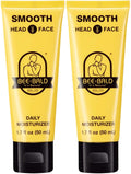 Bee Bald Smooth Daily Moisturizer – Hydrates, Tones, and Controls Shine | 1.7 Fl Oz (Pack of 2)