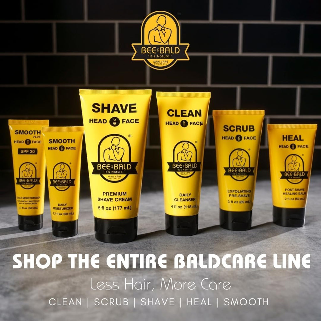 Bee Bald Smooth Daily Moisturizer – Hydrates, Tones, and Controls Shine | 1.7 Fl Oz (Pack of 2)
