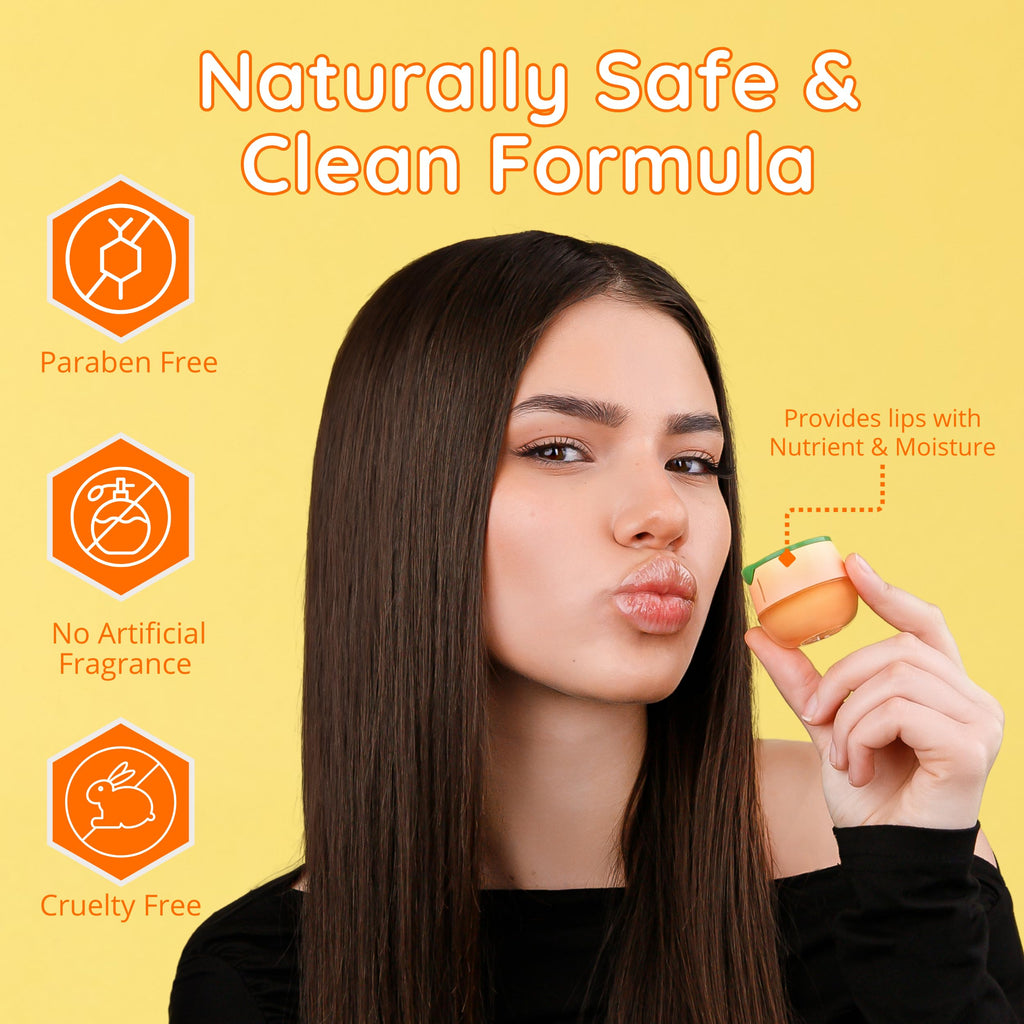 Bee Balm Original Peach Lip Balm – Hydrating Honey Pot with Propolis, Honey & Vitamin E (Pack of 2)