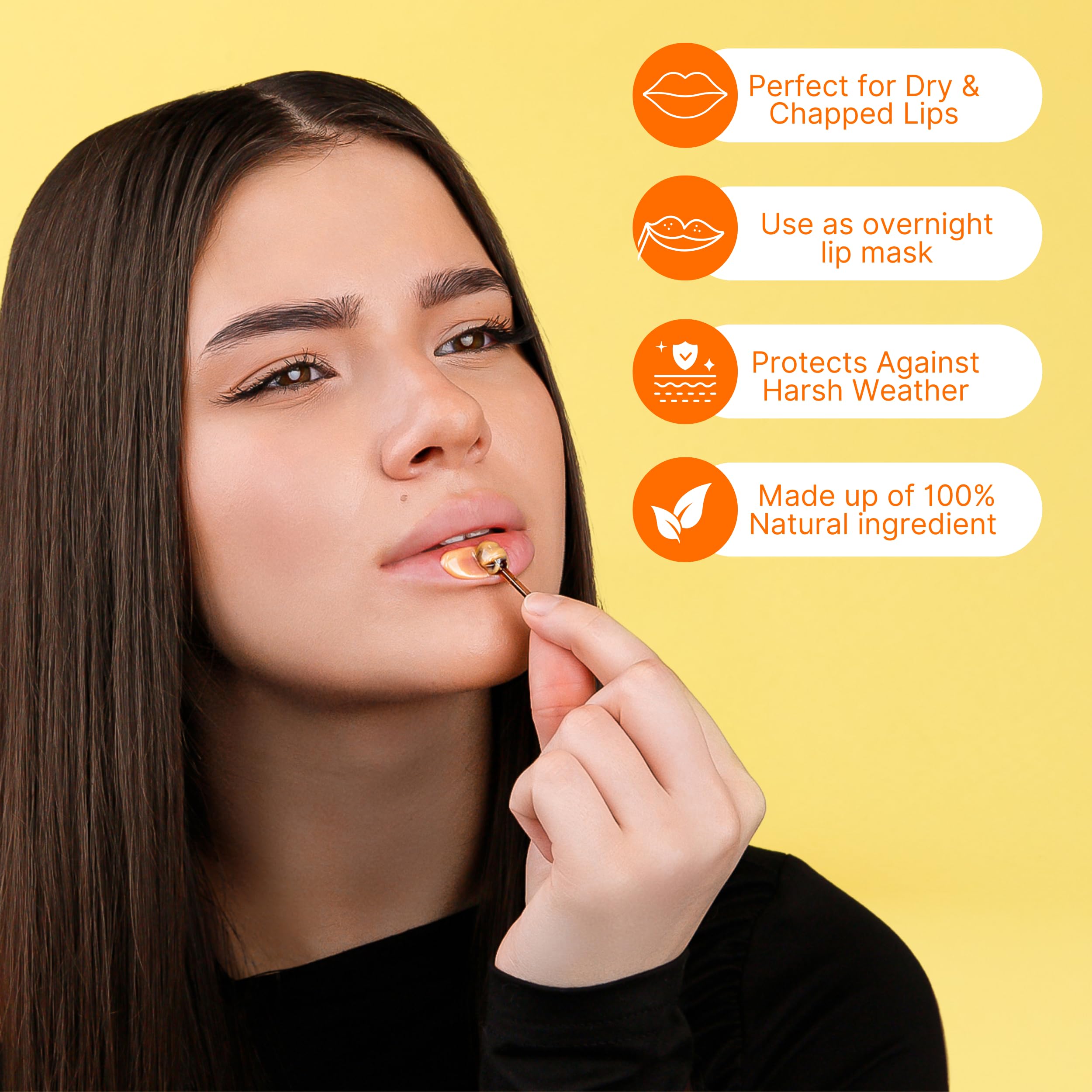 Bee Balm Original Peach Lip Balm – Hydrating Honey Pot with Propolis, Honey & Vitamin E (Pack of 2)