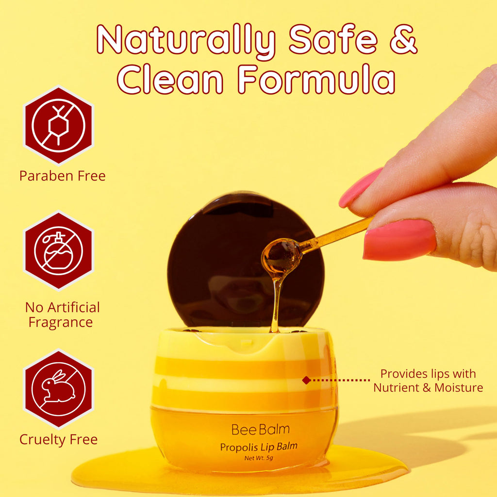 Bee Balm Original Lip Balm – Propolis Hydration in Honey Pot (Pack of 2)