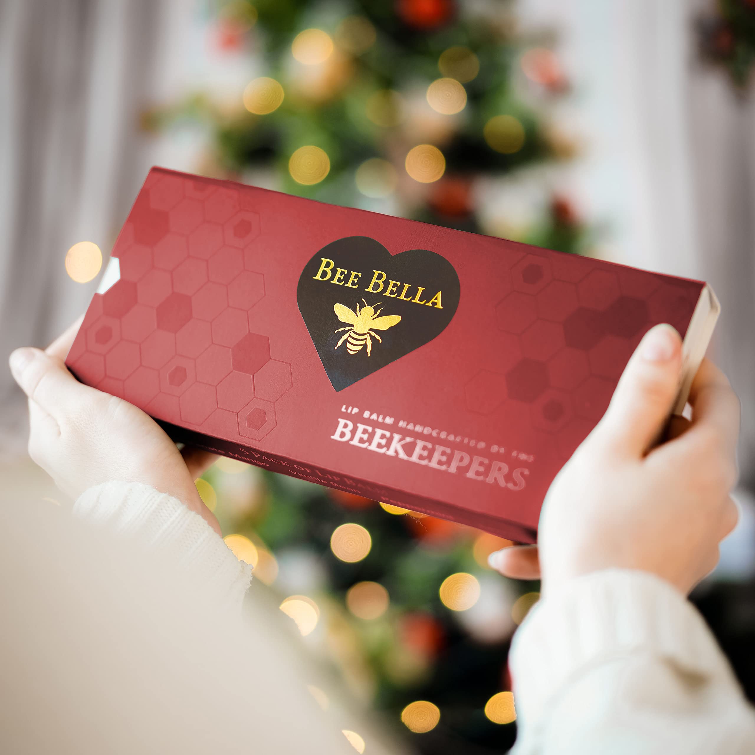 Bee Bella Lip Balm Holiday Gift Box – 5 Flavor Set