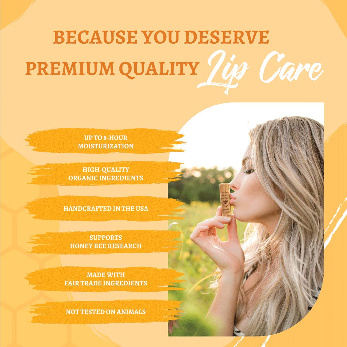 Bee Bella Lip Balm Peppermint 3-Pack | Natural Hydration, Handmade in USA