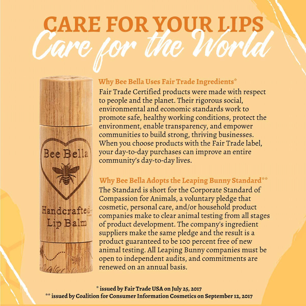 Bee Bella Lip Balm Pumpkin Spice (3 Pack) – Handmade in USA | Long-Lasting Moisture