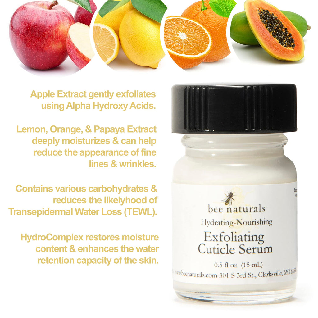 Bee Naturals Natural Nail Care Kit – Non-Toxic Nail & Cuticle Care with Vitamin E