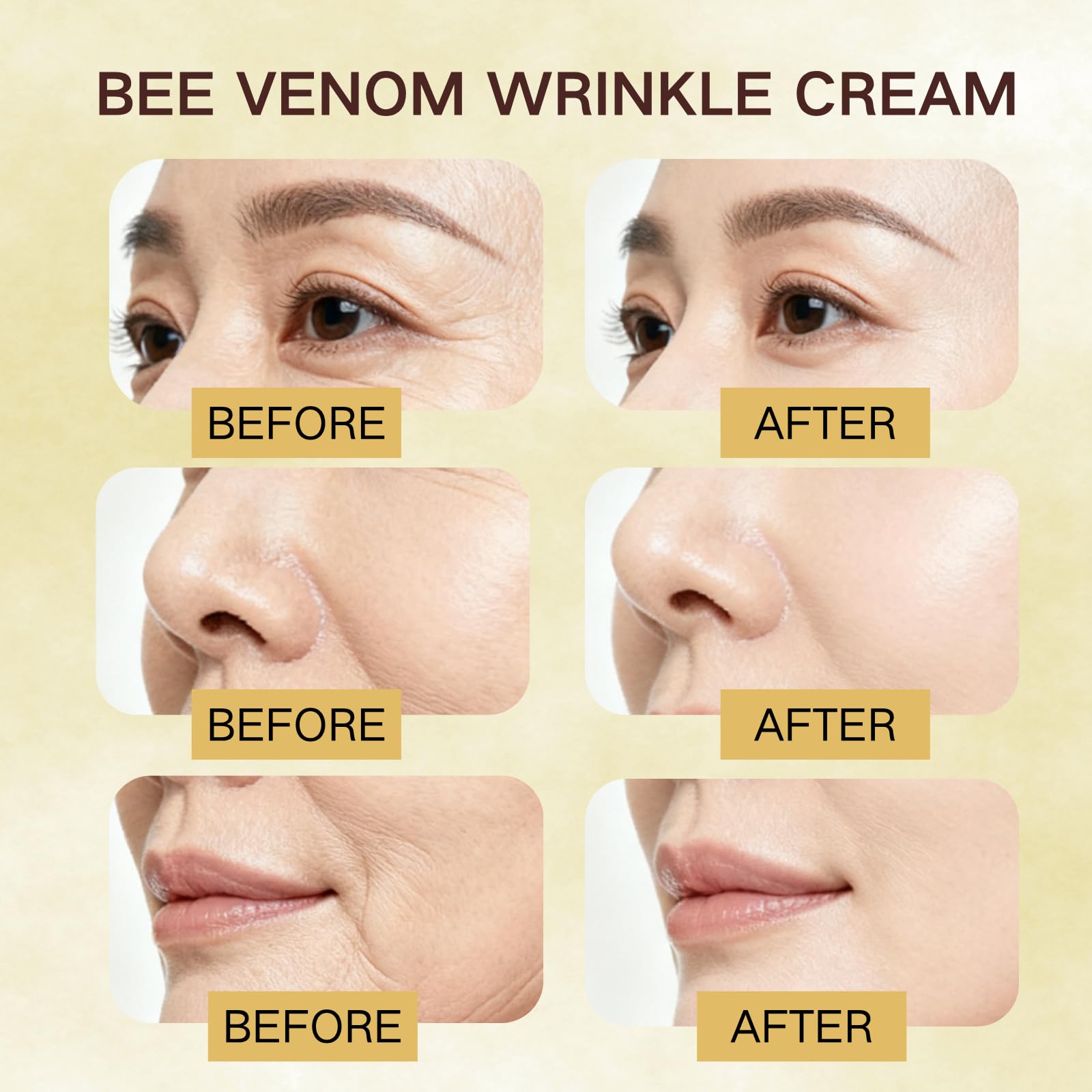 Bee Venom Skin Revitalizing Cream – Advanced Firming & Smoothing (Face & Body), 60g 4-Pack