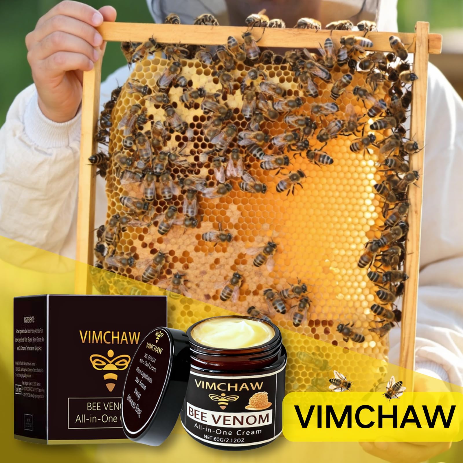 Bee Venom Skin Revitalizing Cream – Advanced Firming & Smoothing (Face & Body), 60g 4-Pack