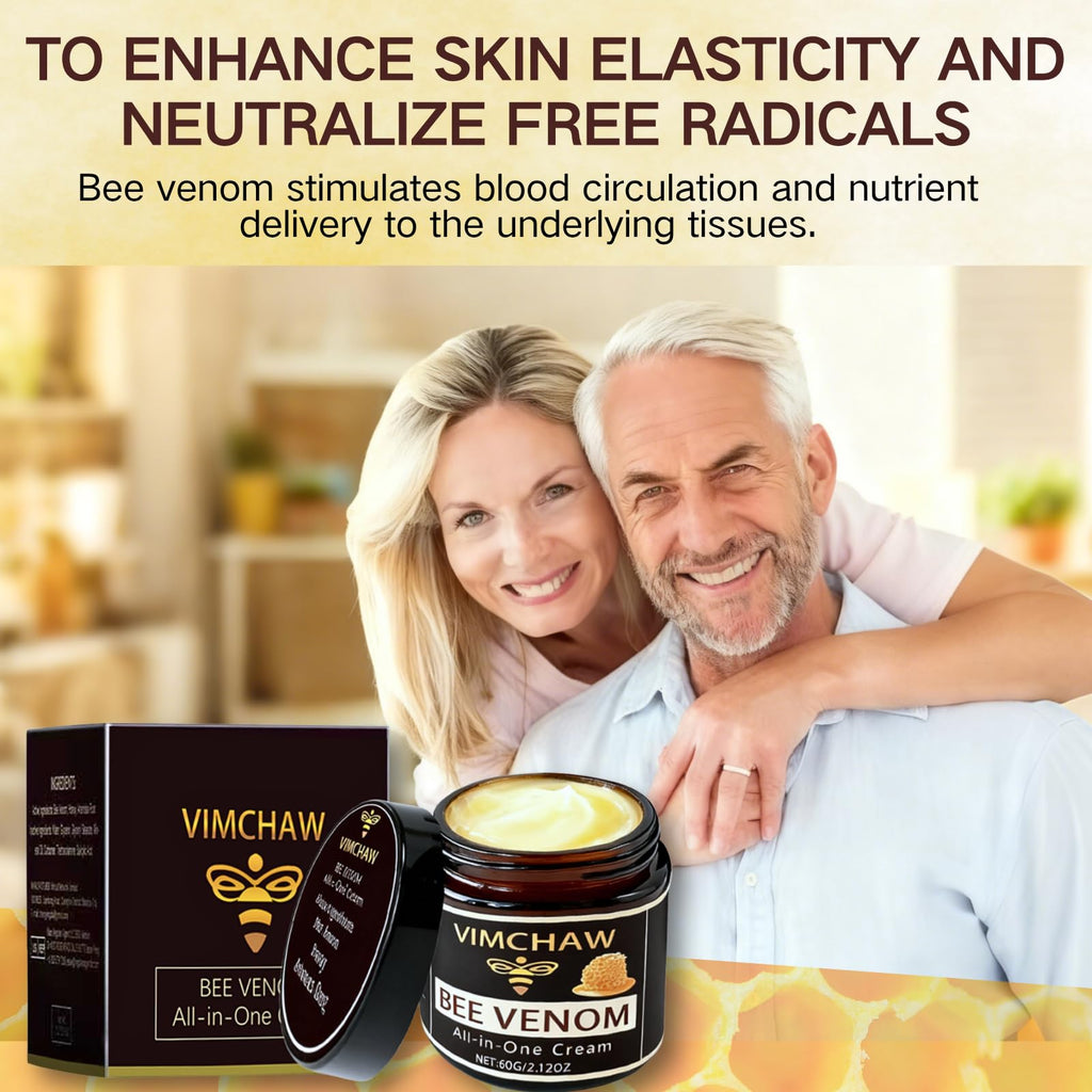 Bee Venom Skin Revitalizing Cream – Advanced Firming & Smoothing (Face & Body), 60g 4-Pack