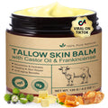 Beef Tallow Balm with Castor Oil and Frankincense – Organic Grass-Fed 120 g | Deep Moisturizing for Face & Body