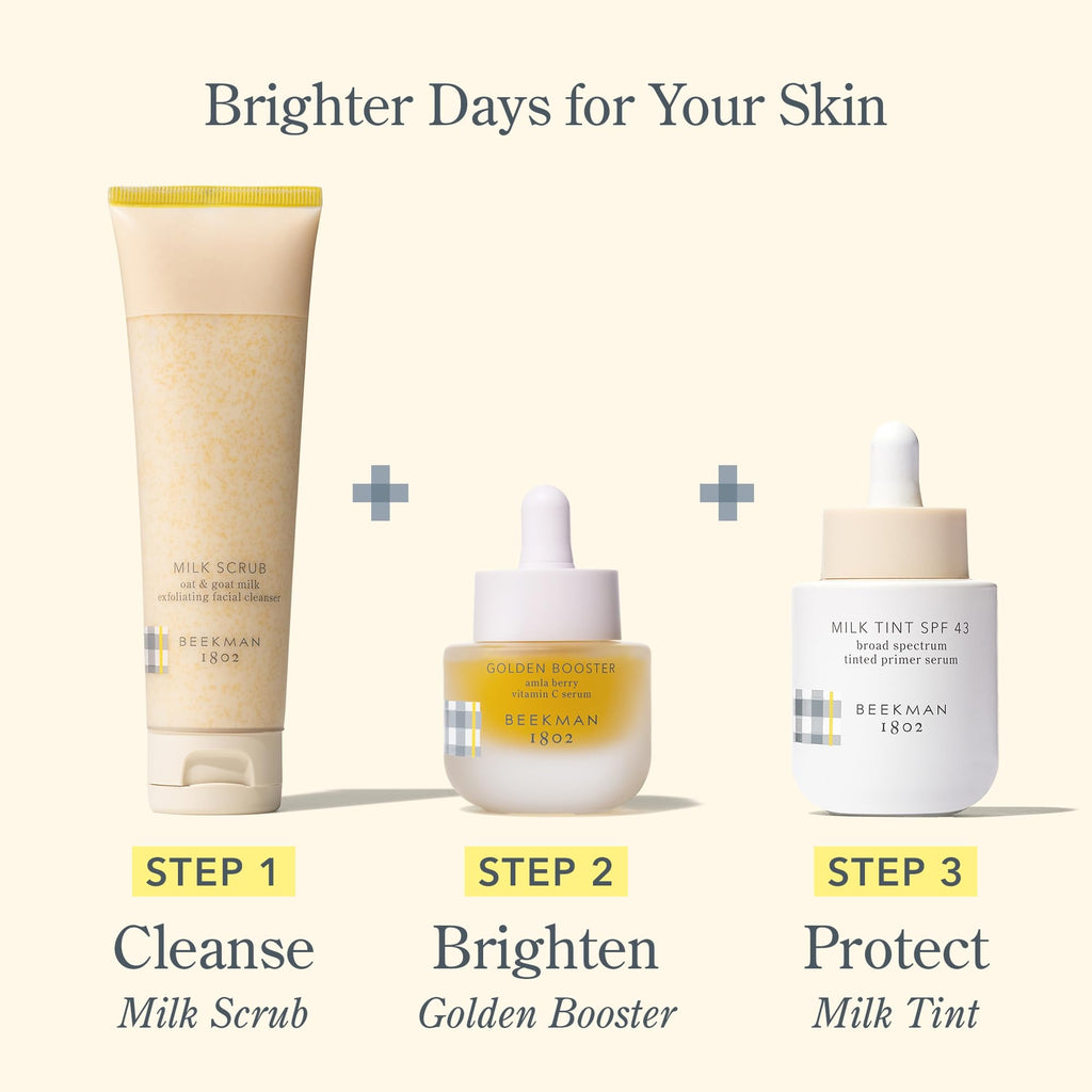 Beekman 1802 Milk Tint Primer SPF 43 – Goat Milk, Cruelty-Free, 1 oz