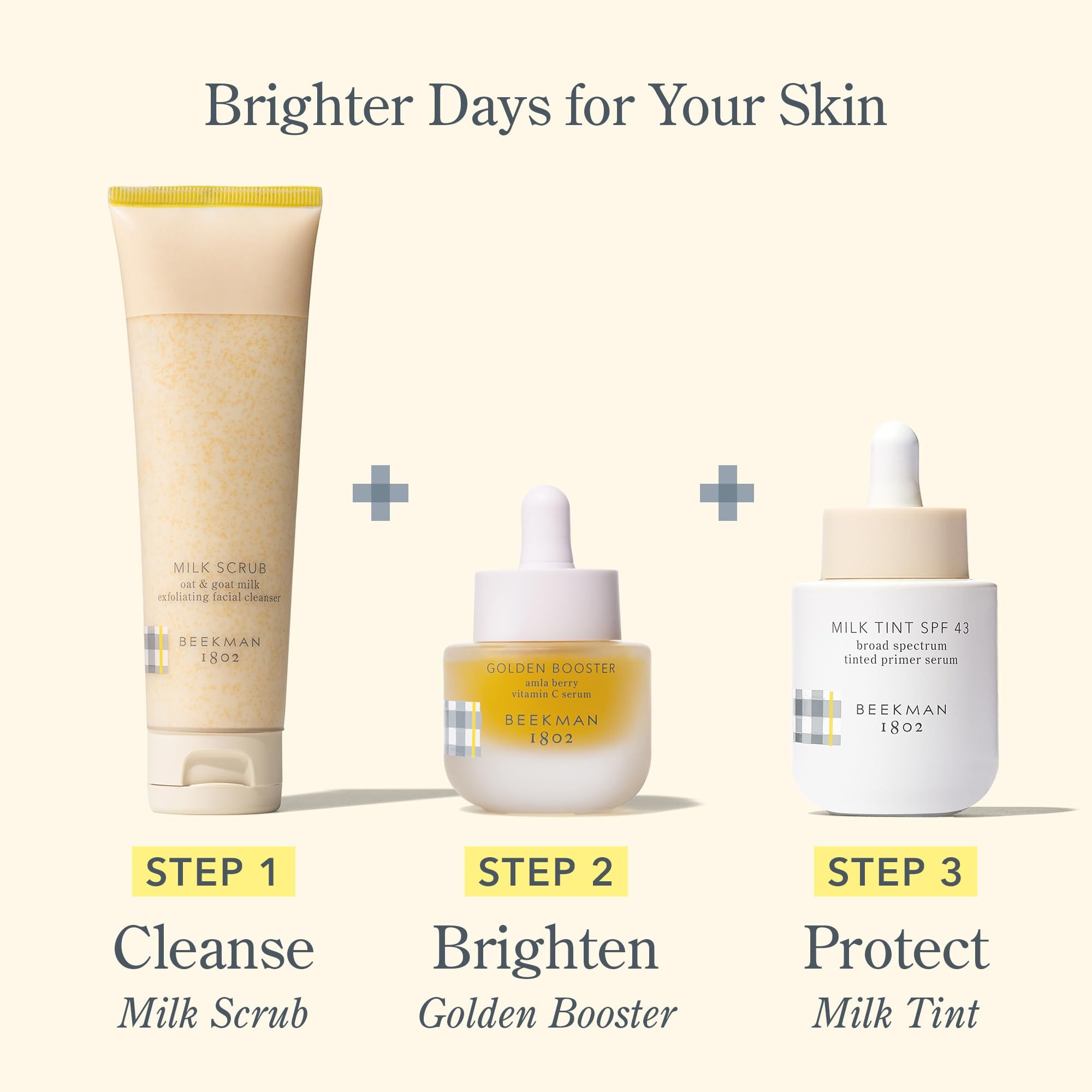 Beekman 1802 Milk Tint Primer SPF 43 – Goat Milk, Cruelty-Free, 1 oz