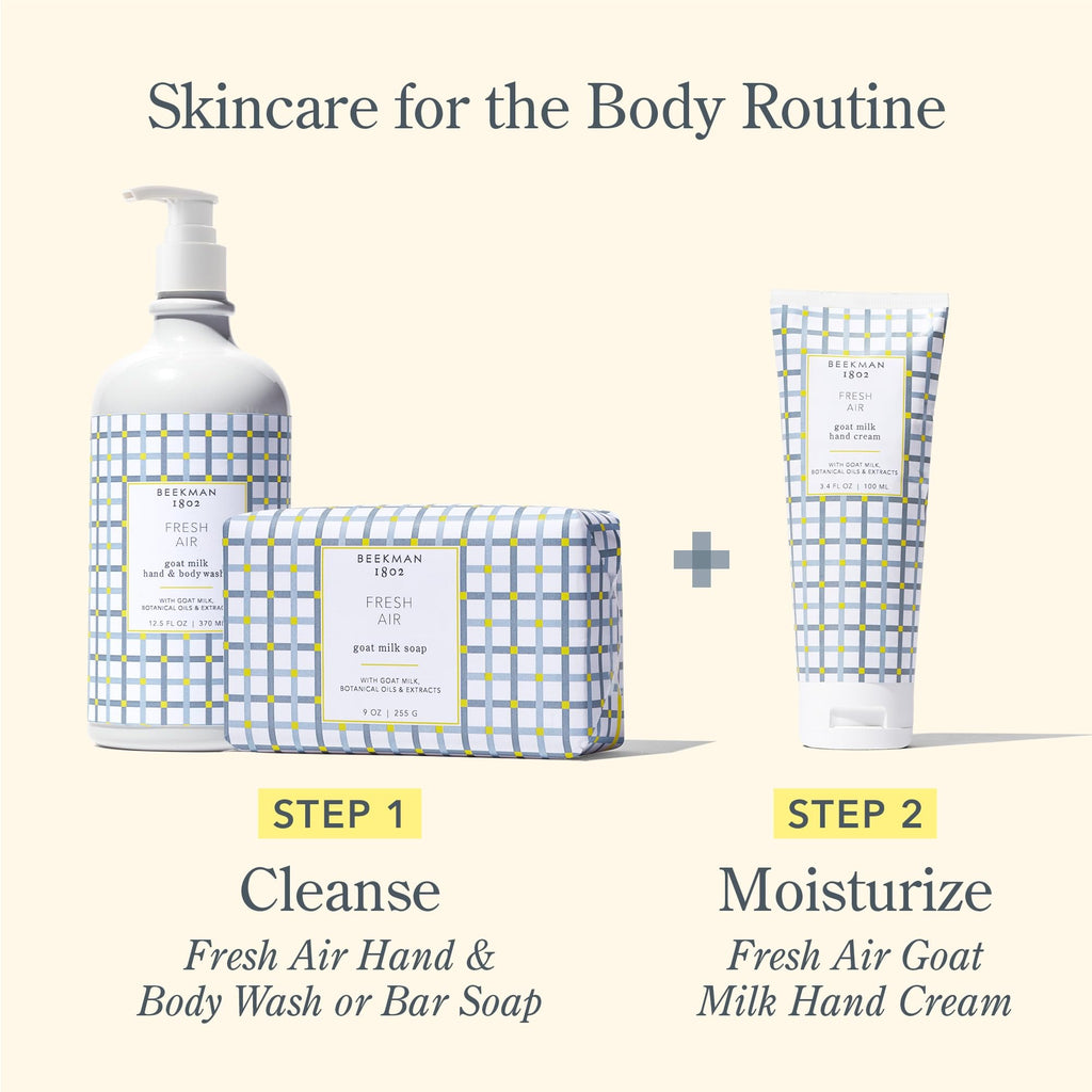 Beekman 1802 Pure Goat Milk Hand Cream – Fresh Air, 3.4 oz | Gentle, Hydrating