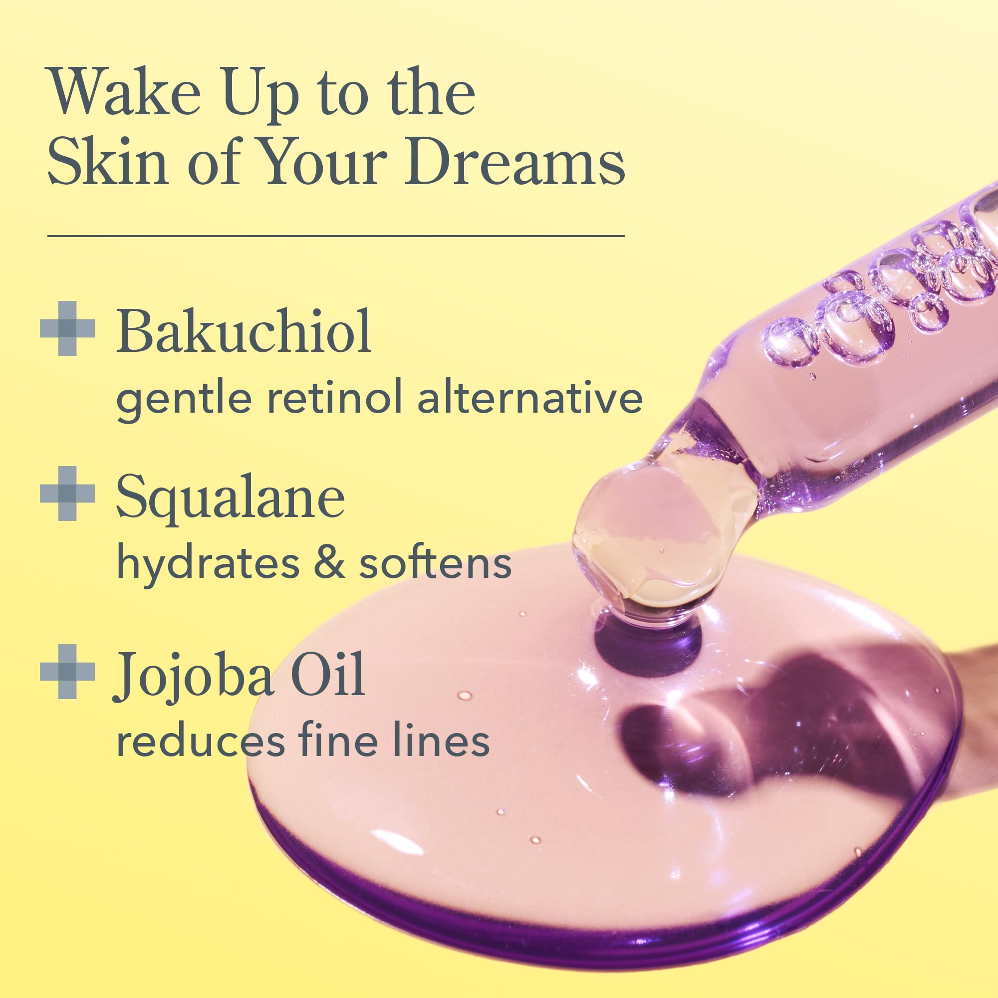 Beekman 1802 Dream Booster Bakuchiol Serum – Fragrance-Free Night Serum for Sensitive Skin