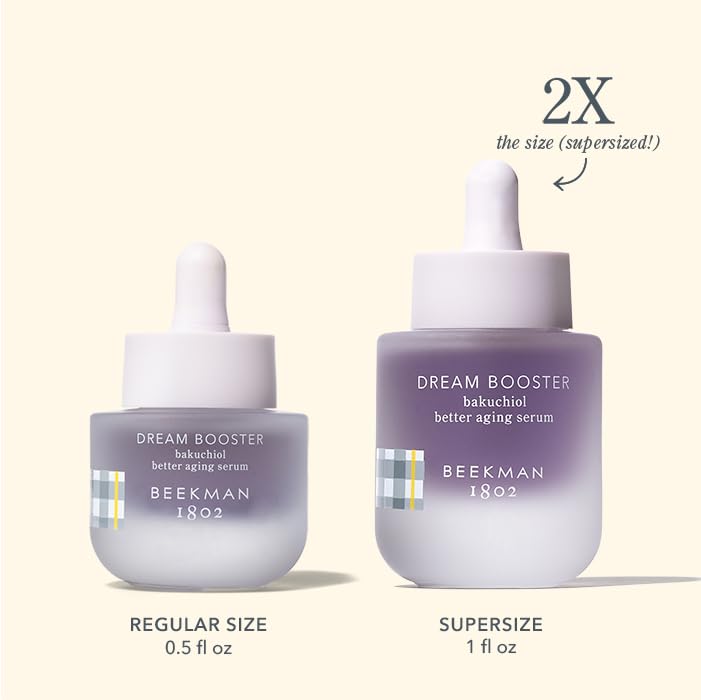 Beekman 1802 Dream Booster Bakuchiol Serum – Fragrance-Free Night Serum for Sensitive Skin