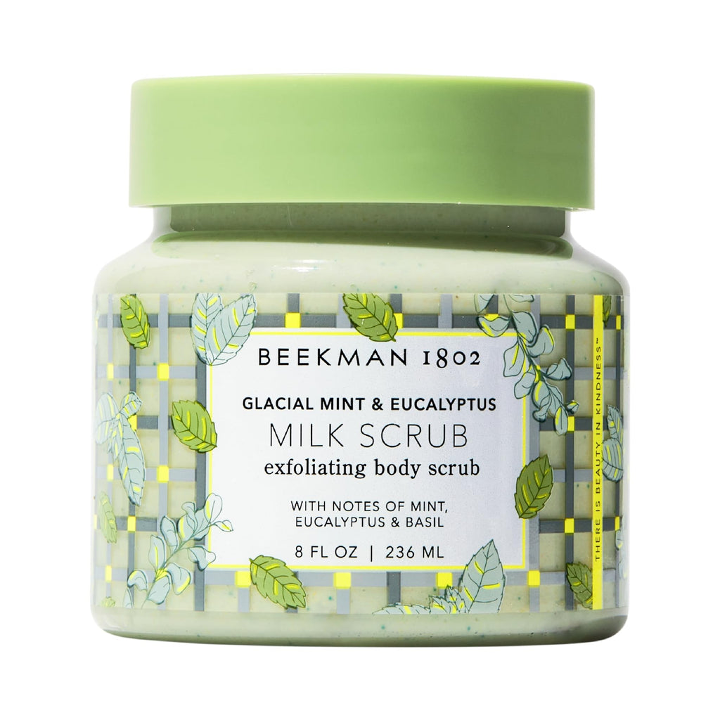 Beekman 1802 Glacial Mint & Eucalyptus Exfoliating Milk Body Scrub – 8 oz