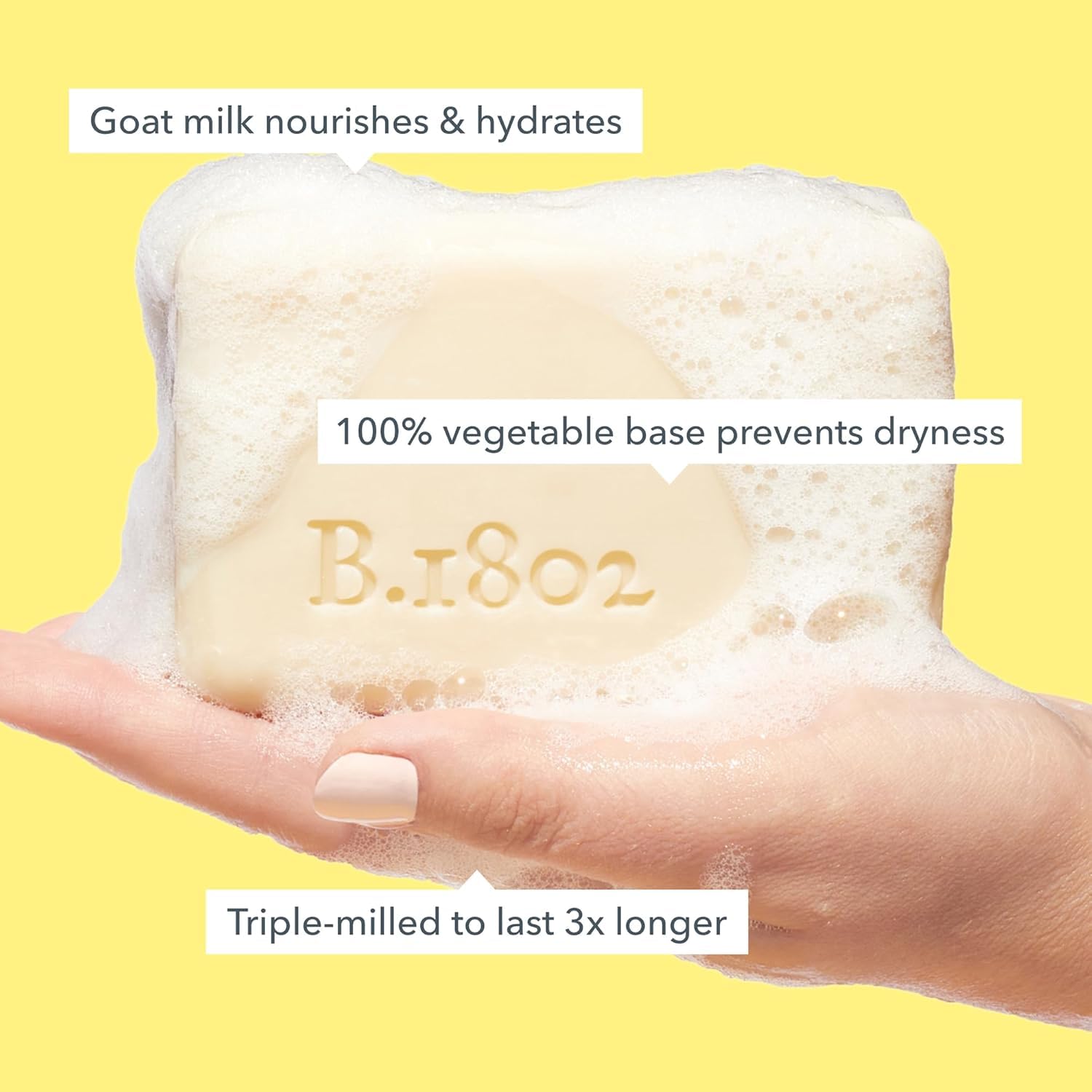Beekman 1802 Goat Milk Soap Bar Lavender – Nourishing & Gentle for Sensitive Skin