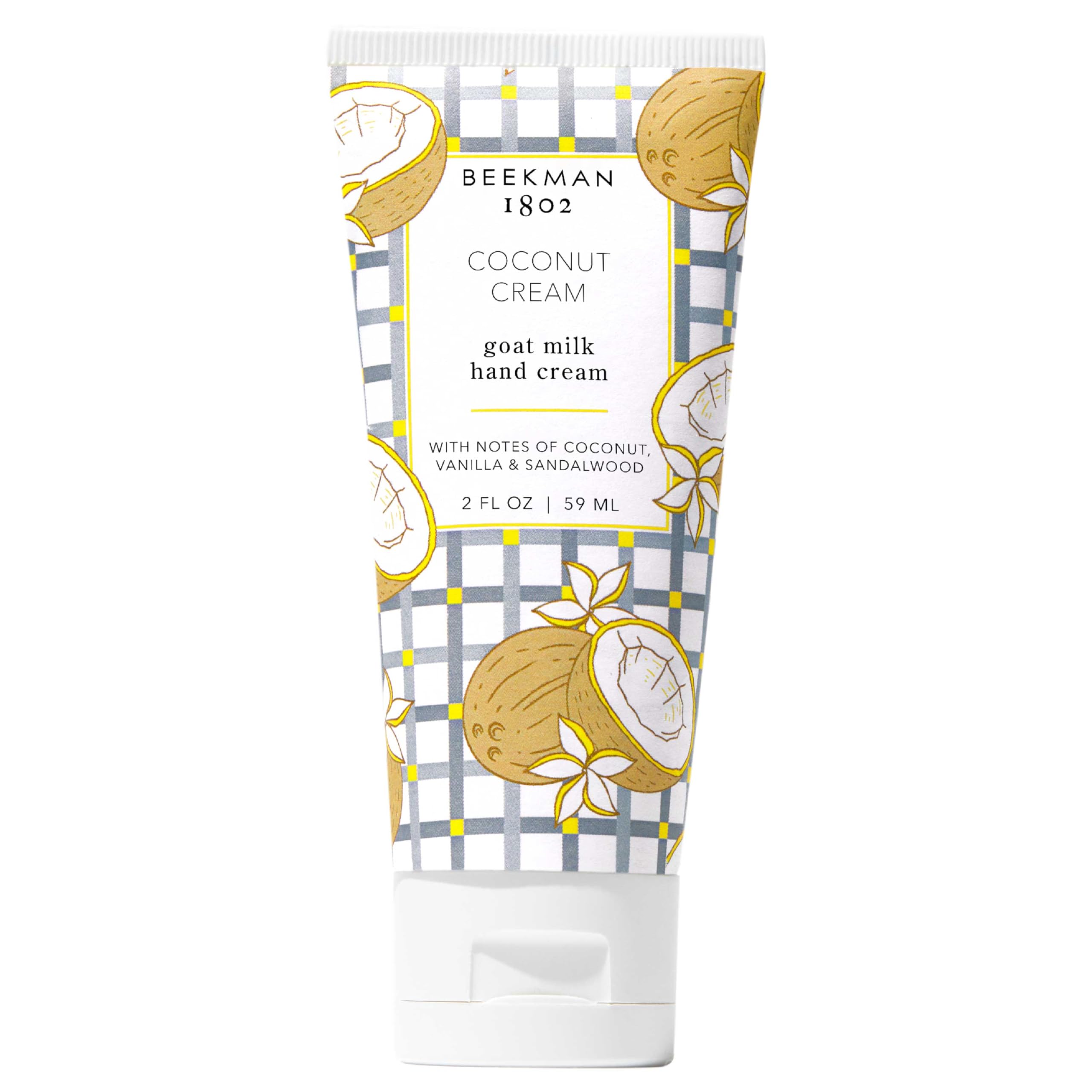 Beekman 1802 Goat Milk Hand Cream – Coconut Cream, 2 oz – Non-Greasy, Sensitive Skin Safe, Cruelty Free