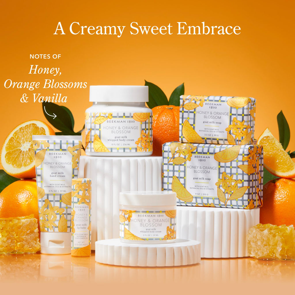 Beekman 1802 Goat Milk Hand Cream – Honey & Orange Blossom, 2 oz – Non-Greasy, Sensitive Skin Friendly