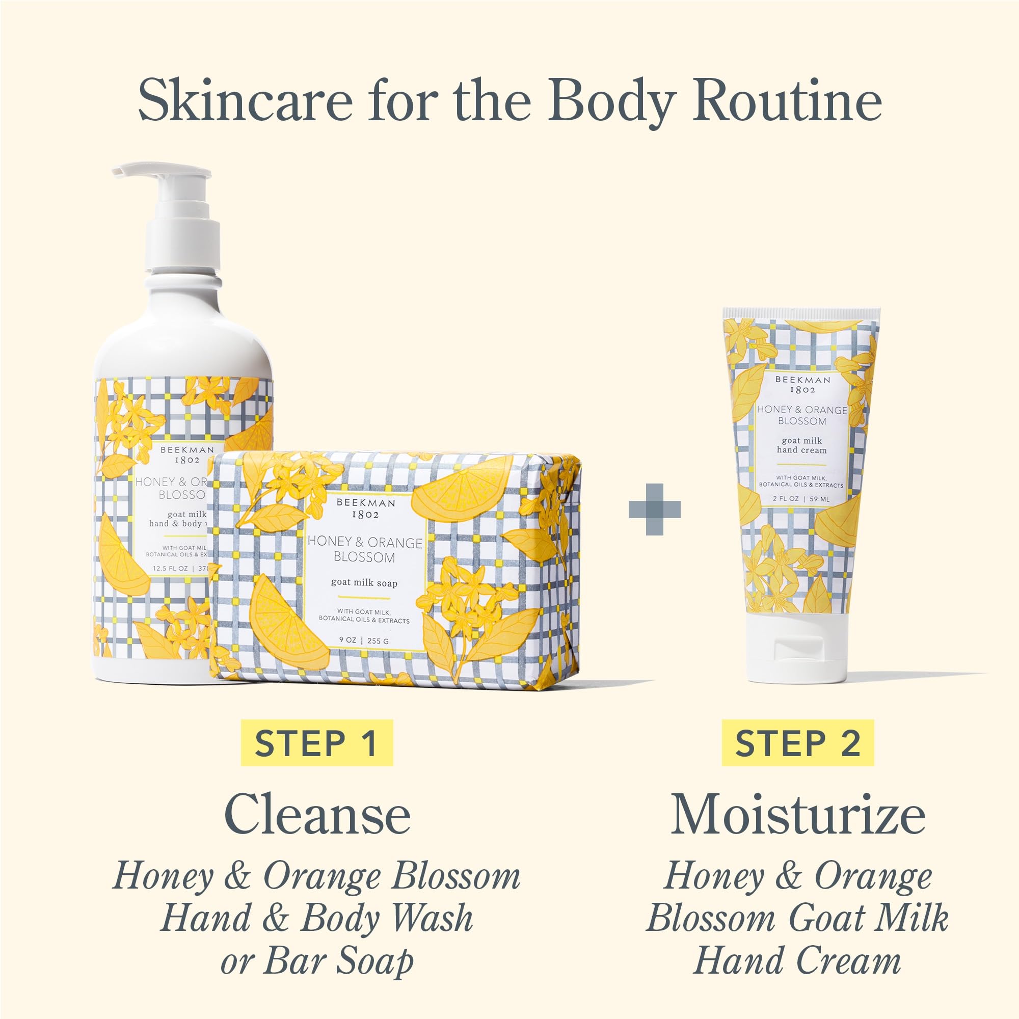 Beekman 1802 Goat Milk Hand Cream – Honey & Orange Blossom, 2 oz – Non-Greasy, Sensitive Skin Friendly