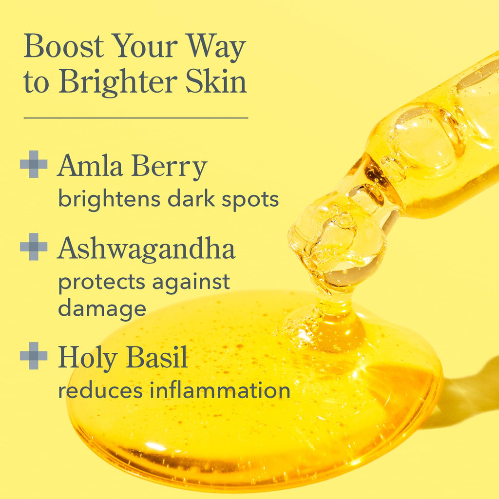 Beekman 1802 Golden Booster Amla Berry Serum – Fragrance Free, Plant-Based Vitamin C for Sensitive Skin | Cruelty Free, 1 fl oz